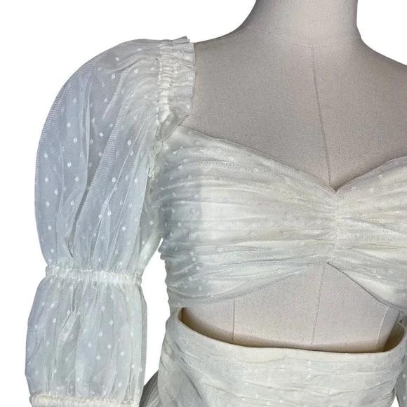 LPA Dolores Top Ivory Cream size Small - Picture 3 of 5